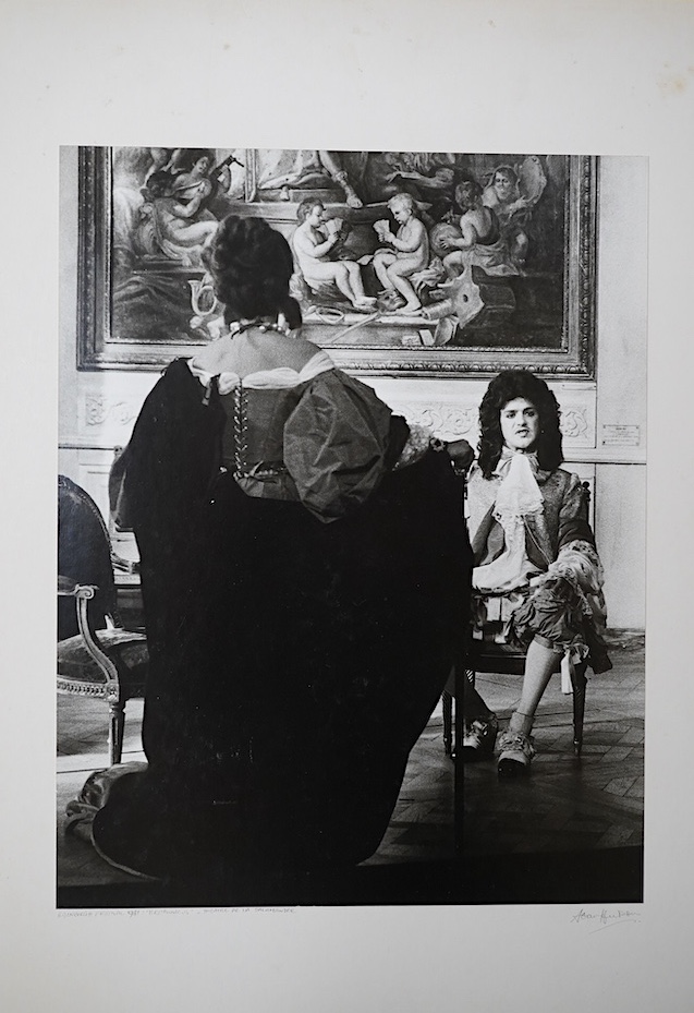 Sean Hudson, three vintage black and white photographs from Edinburgh Festival, 1981 and 1983, each signed and inscribed, together with one other, 38 x 48cm. Condition - good